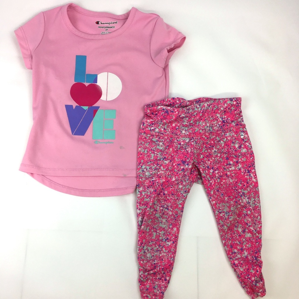 Champion Girls Active Set Size 2T Super Cute